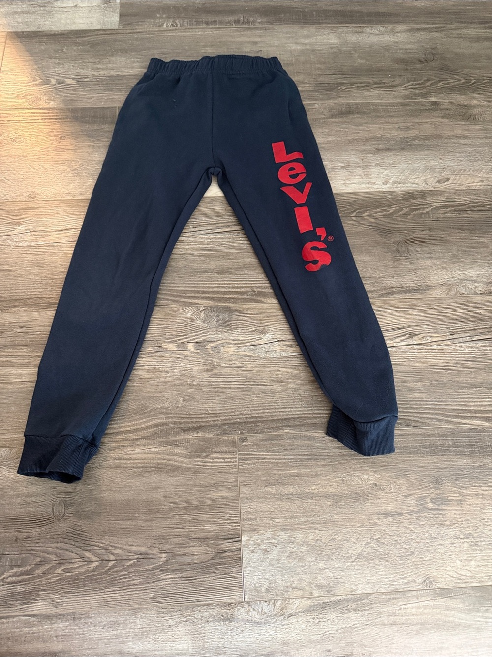 Levi's Navy Sweatpants with Red Side Logo